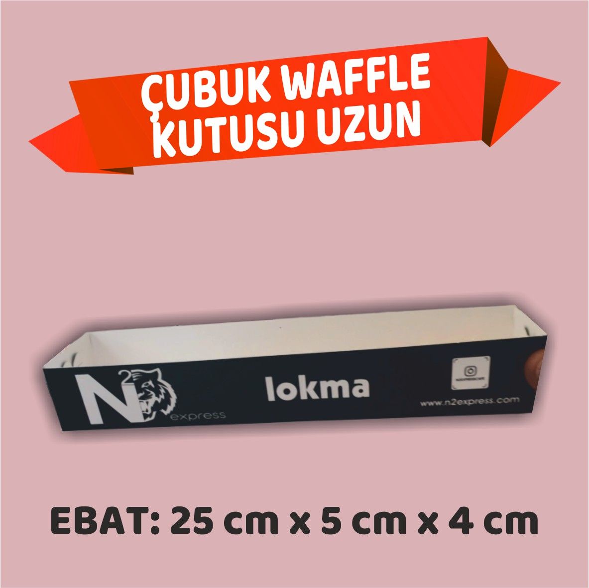 ÇUBUK WAFFLE KABI STANDART BASKISIZ 1000 Adet